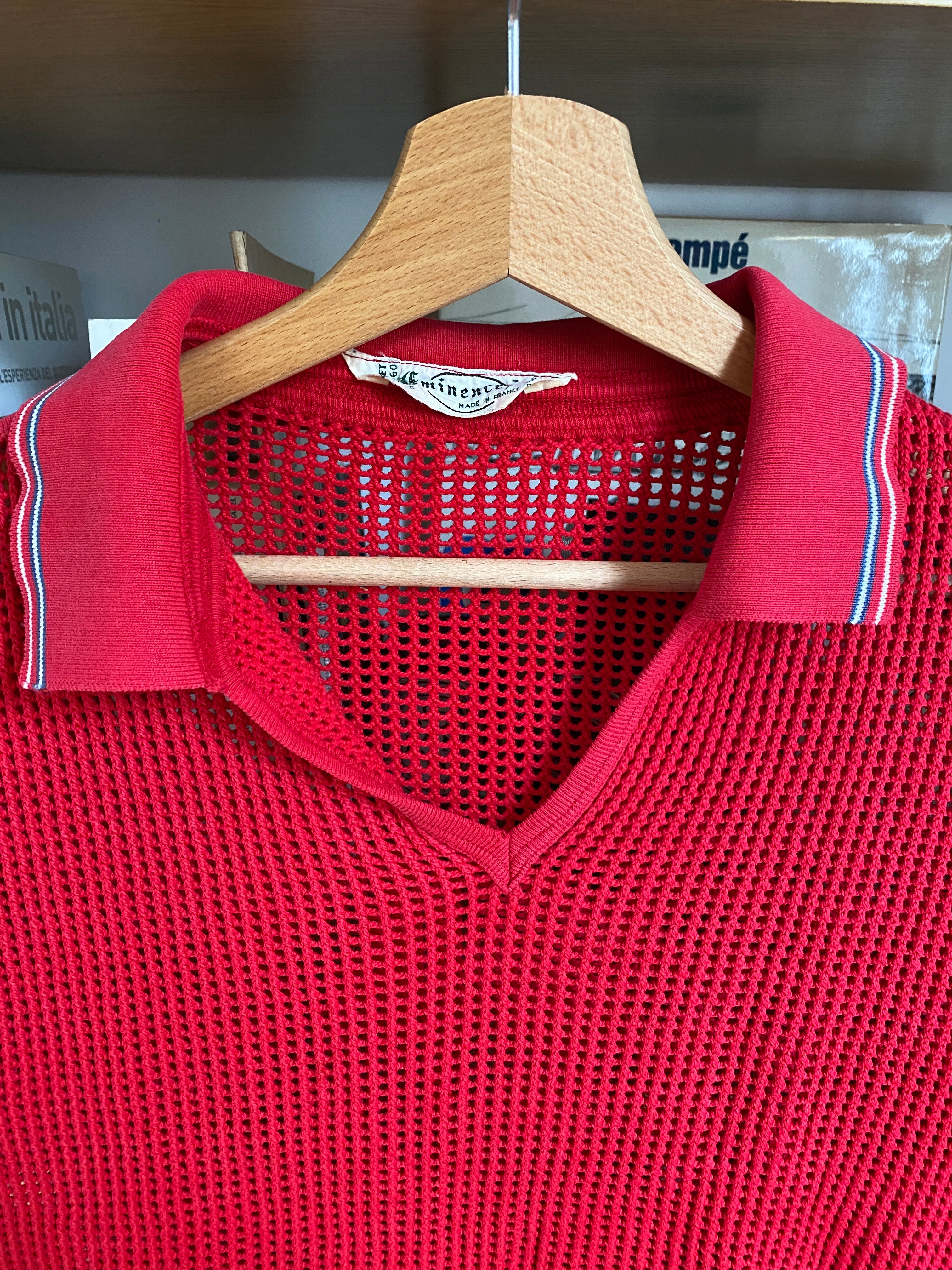 c.1970 Eminence mesh polo - Made in France – Café Society