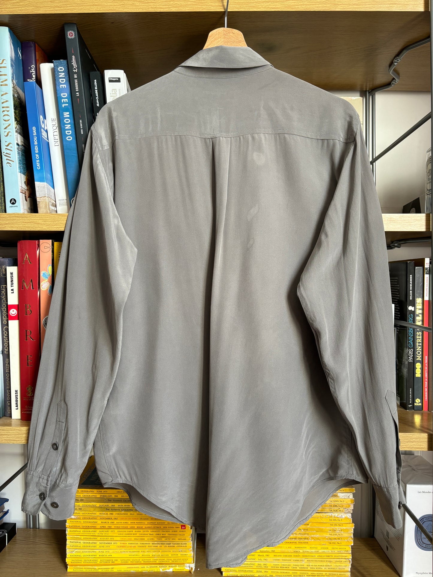 c.2000 Grey Equipment Silk Shirt