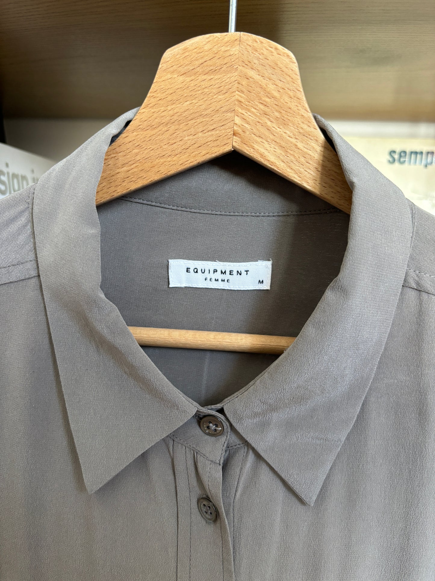 c.2000 Gray Equipment Silk Shirt