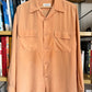 c.1990 Peach Equipment Silk Shirt