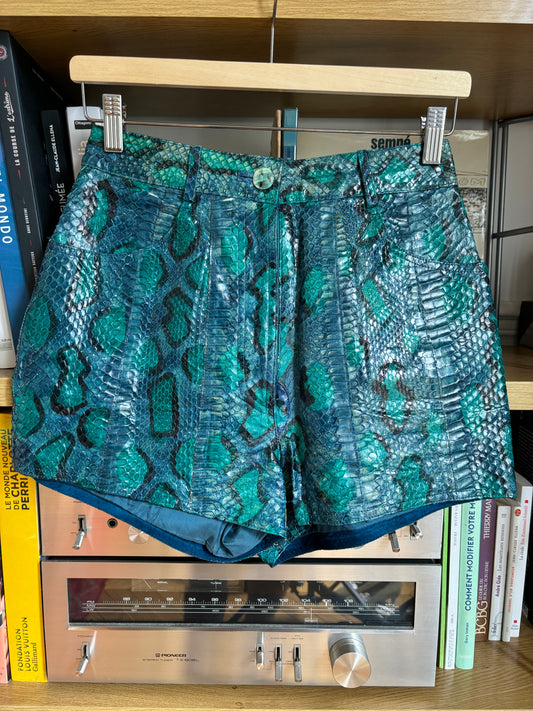 c.1990 Short Mario Valentino Python véritable