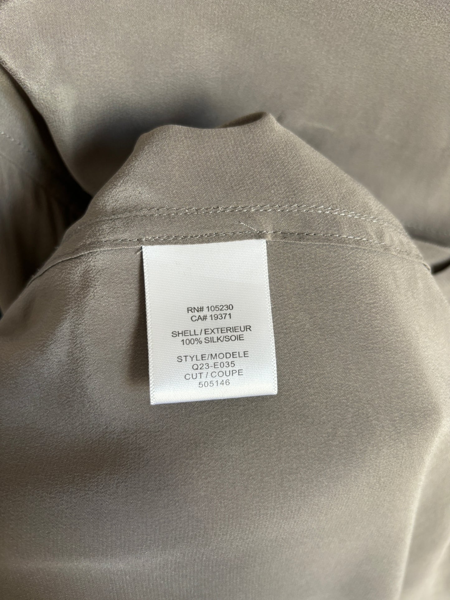 c.2000 Gray Equipment Silk Shirt