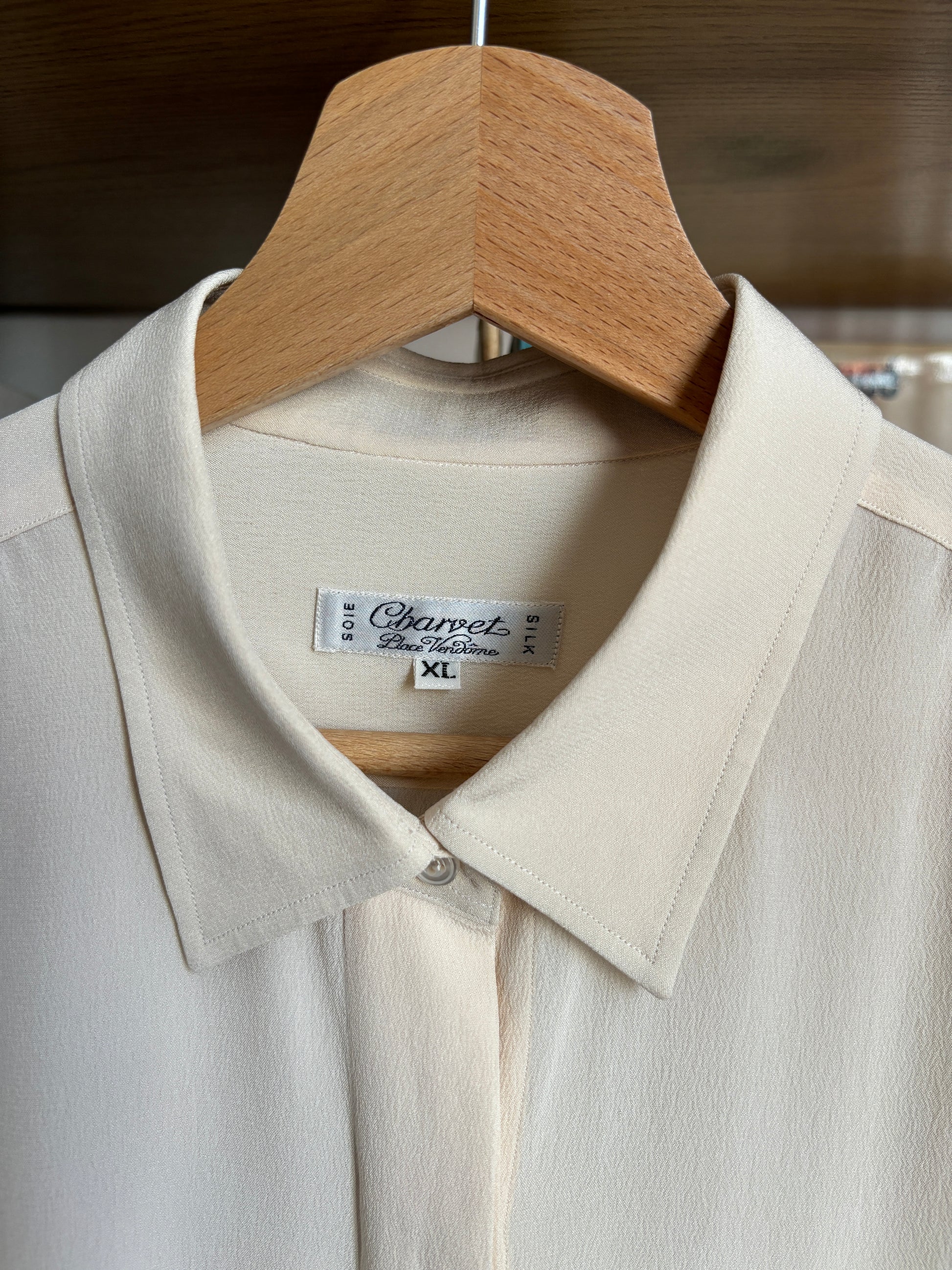 c.2000 White Maison Charvet Silk Shirt