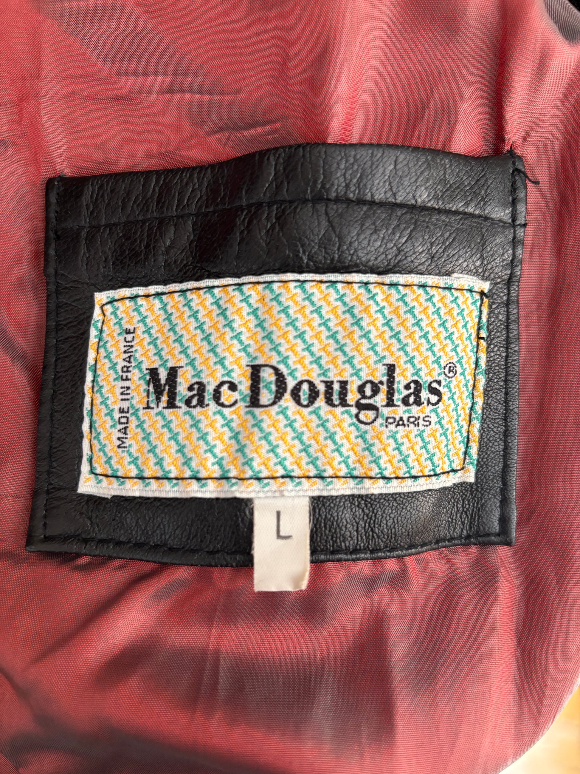 c.1980 Chemise Cuir Mac Douglas Café Society