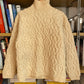 c.1990 Wool Handknitted Blanc Bleu pullover - Cream