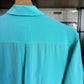 c.2000 Turquoise Equipment Silk Shirt