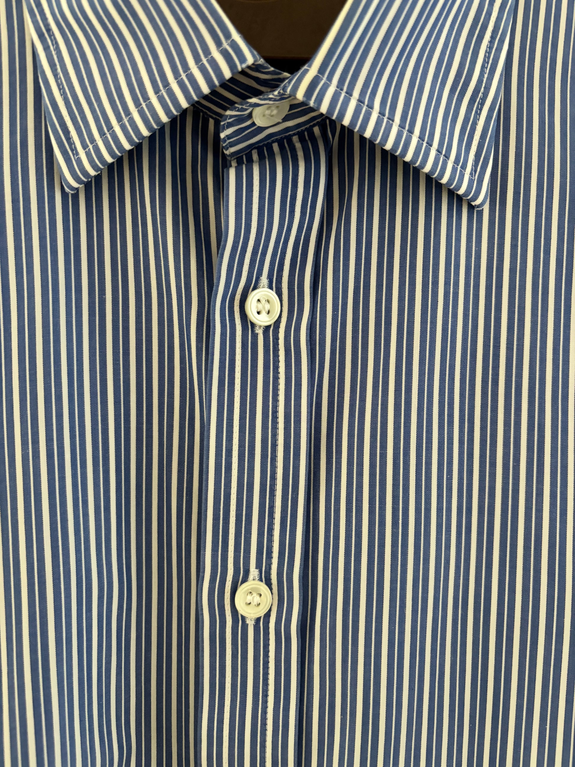 c.1990 Hilditch & Key striped Classic Shirt