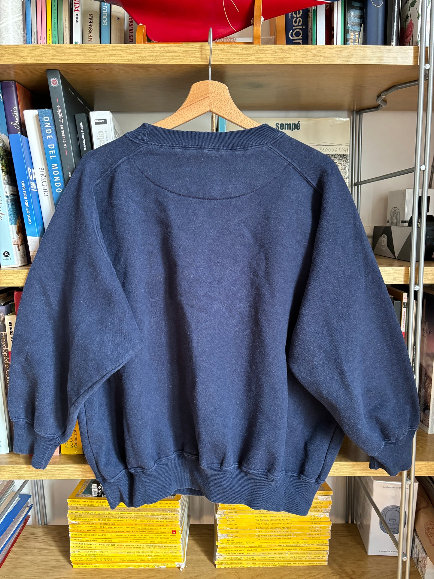 c.1990 White Blue Sweater