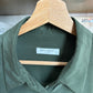 c.2000 Olive Green Equipment Silk Shirt