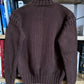 c.1990 Handknitted Blanc Bleu pullover