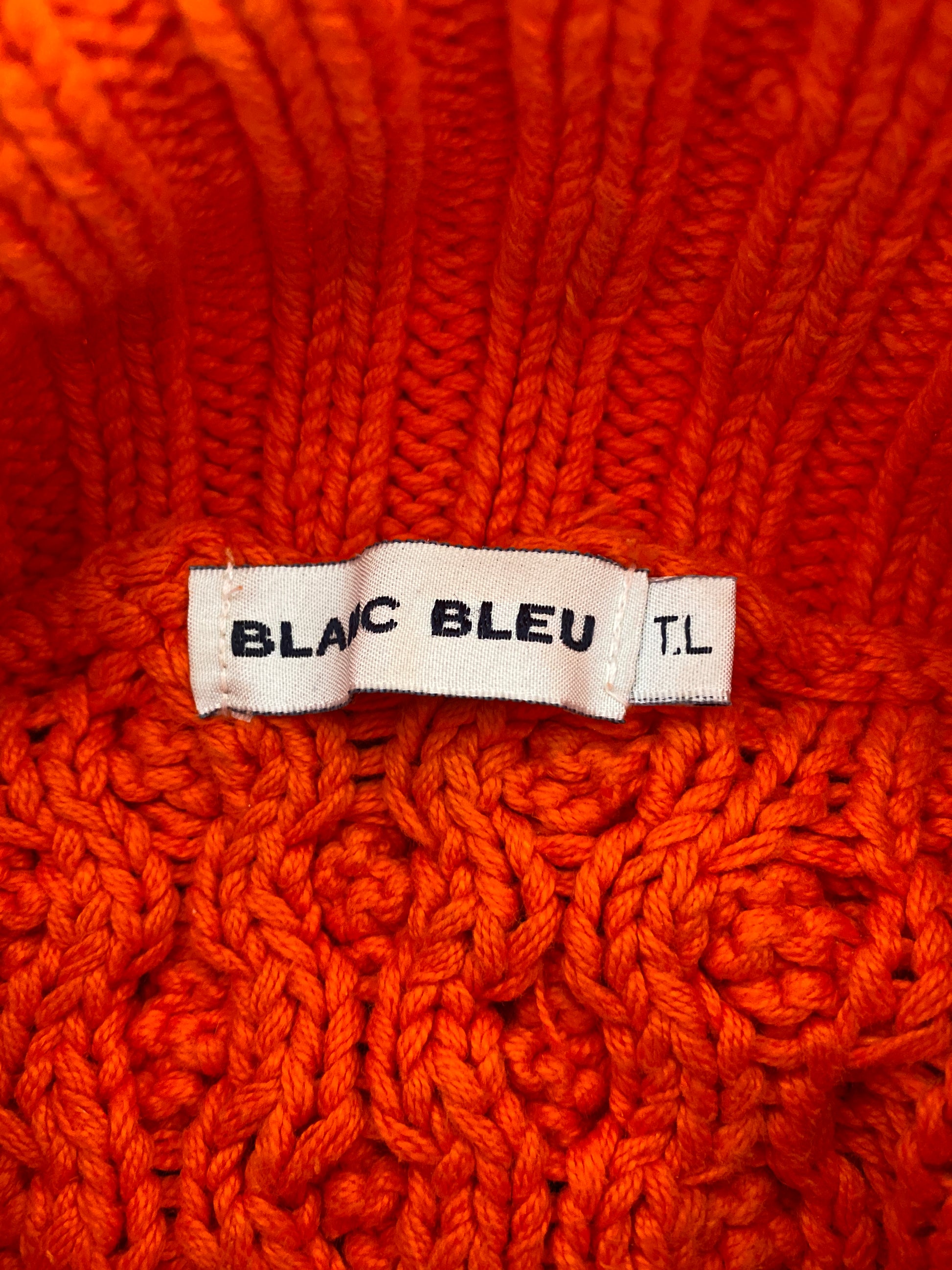 c.1990 Orange Blanc Bleu pullover