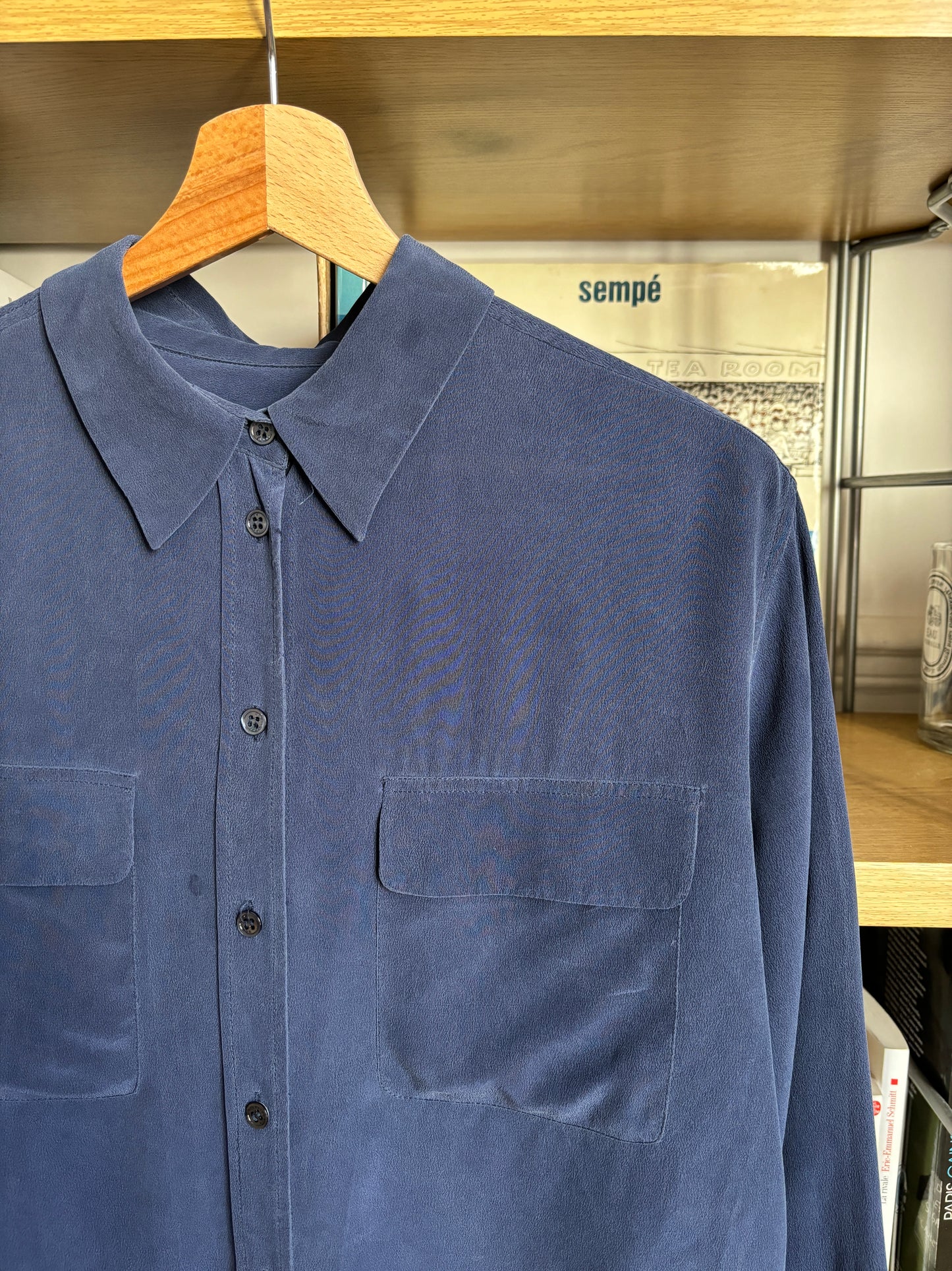 c.2000 Marine Equipment Silk Shirt