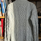 c.1990 Handknitted Blanc Bleu pullover