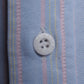 c.1990 Façonnable Light Blue & Pink Striped Blouse