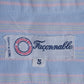 c.1990 Façonnable Light Blue & Pink Striped Blouse