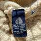 c.1990 Wool Handknitted Blanc Bleu pullover - Cream