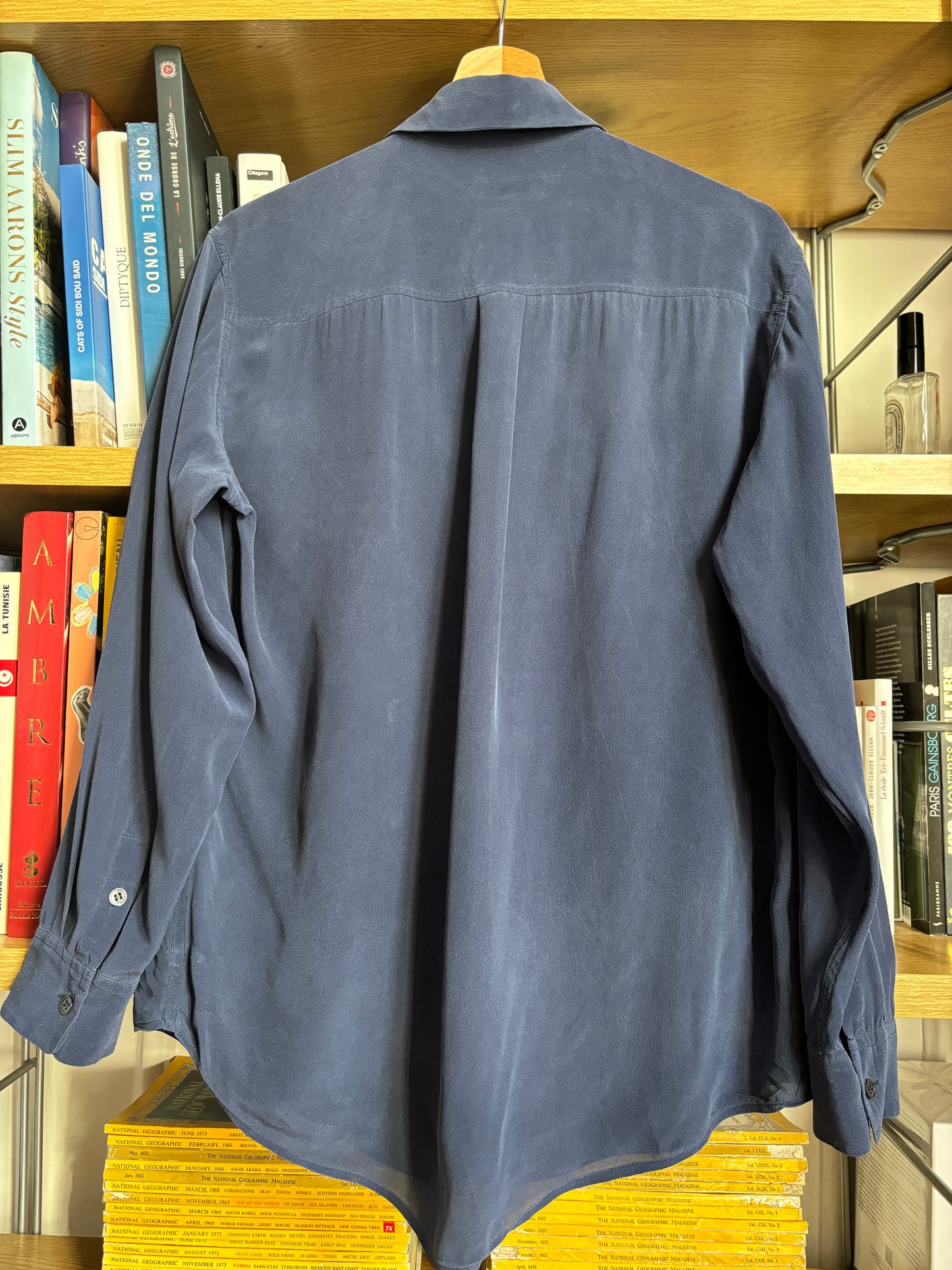 c.2000 Marine Equipment Silk Shirt