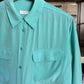 c.2000 Turquoise Equipment Silk Shirt