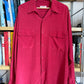 c.1990 Burgundy Equipment Silk Shirt