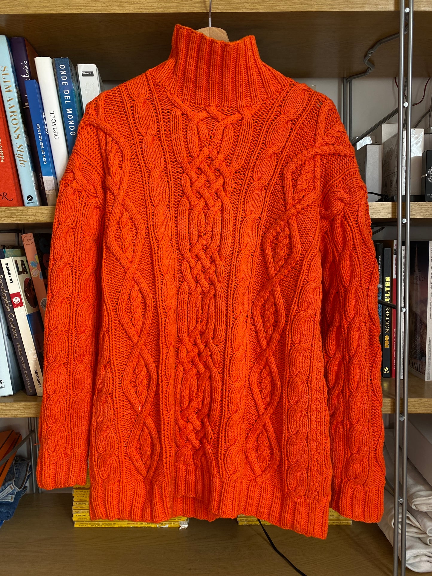 c.1990 Orange Blanc Bleu pullover