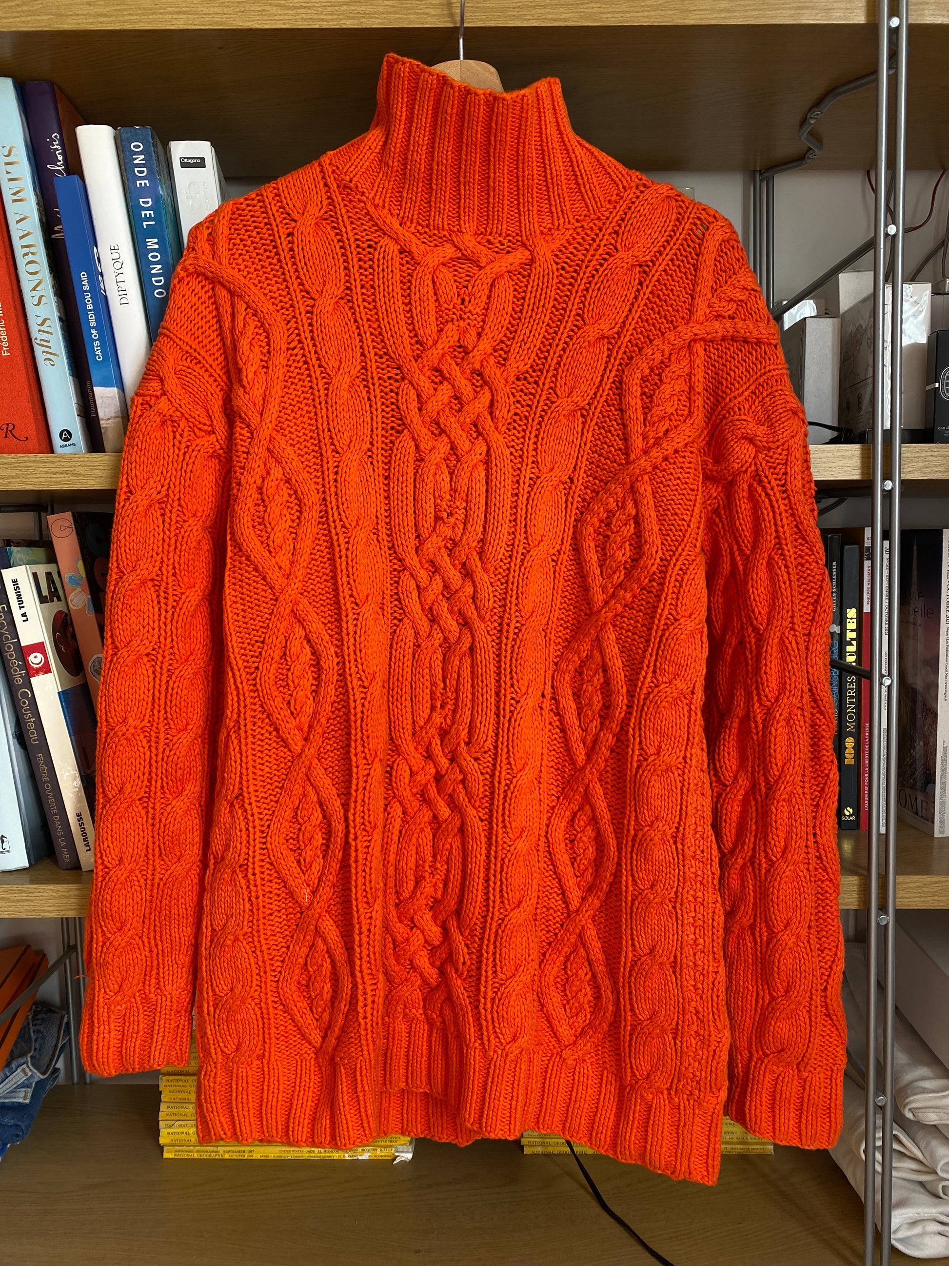 c.1990 Orange Blanc Bleu pullover