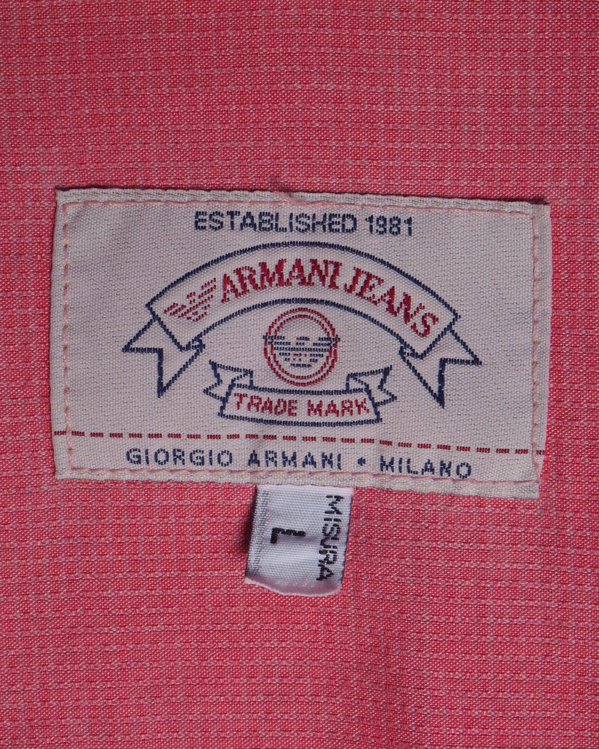 c.1980 Armani Pink Shirt