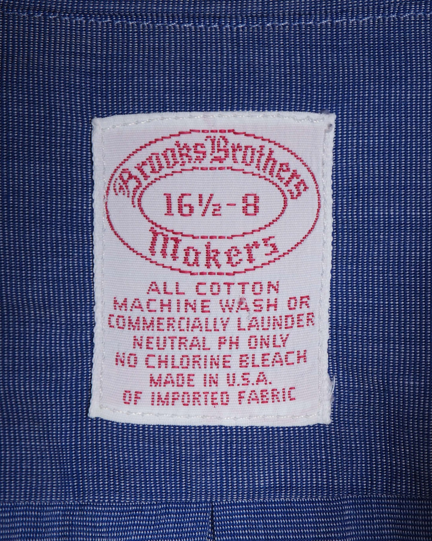 c.1980 Brooks Brothers Shirt 16 1/2 - 8