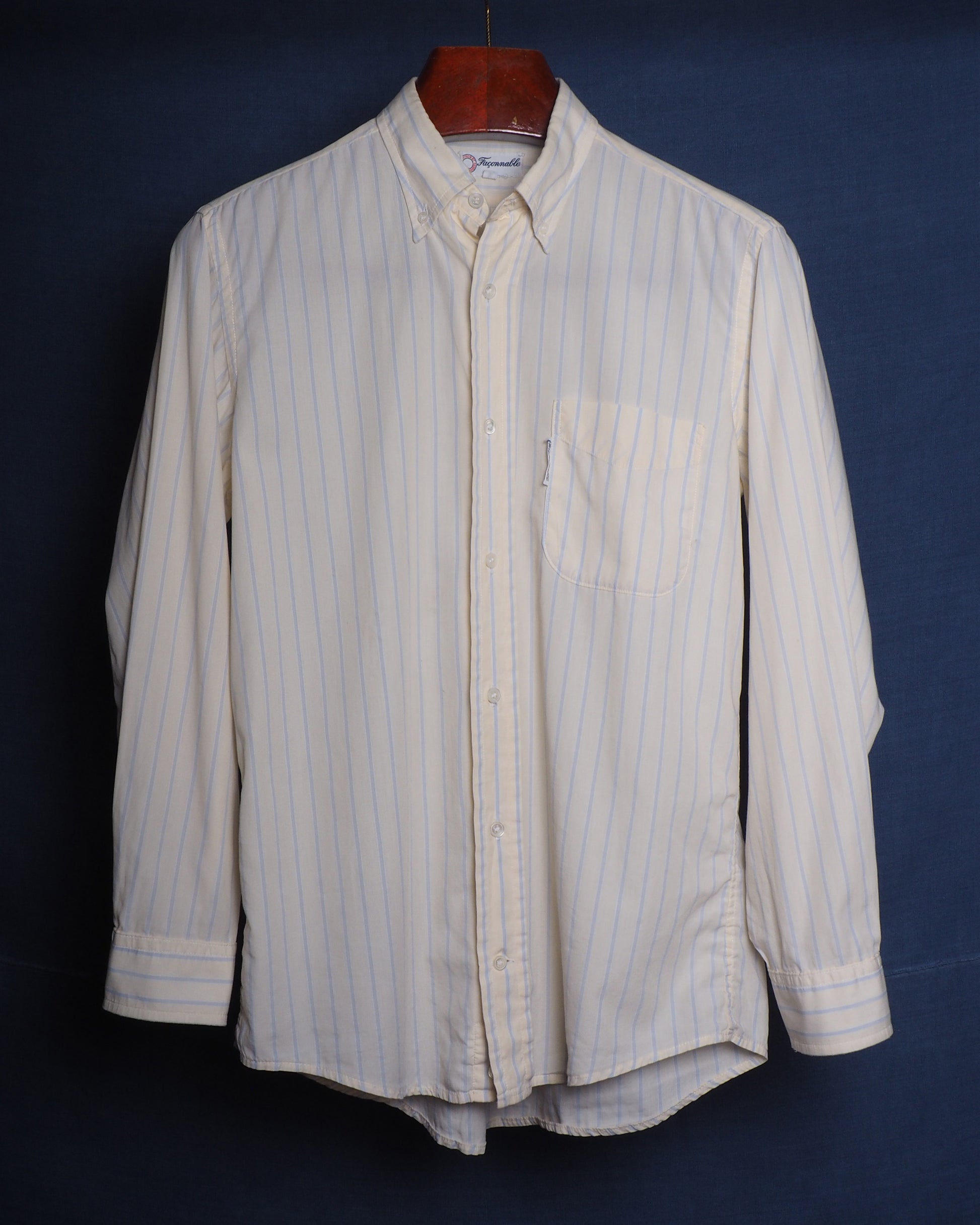 c.1990 Façonnable Yellow Striped Shirt