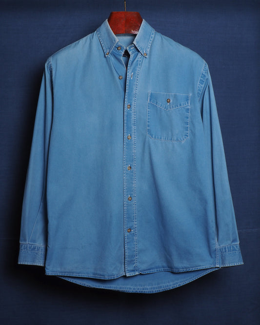 c.1990 Blanc Bleu Chambray Shirt