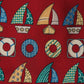 c.1980 Olly Gan Sailing Boat Tie