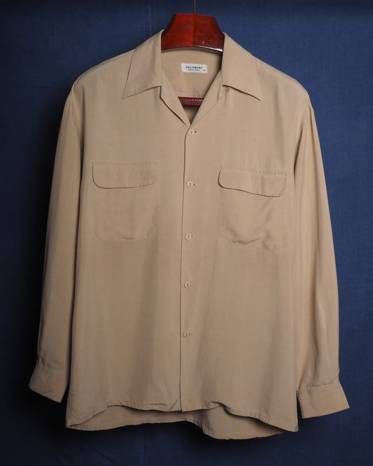 c.1980 Equipment Beige Silk Shirt