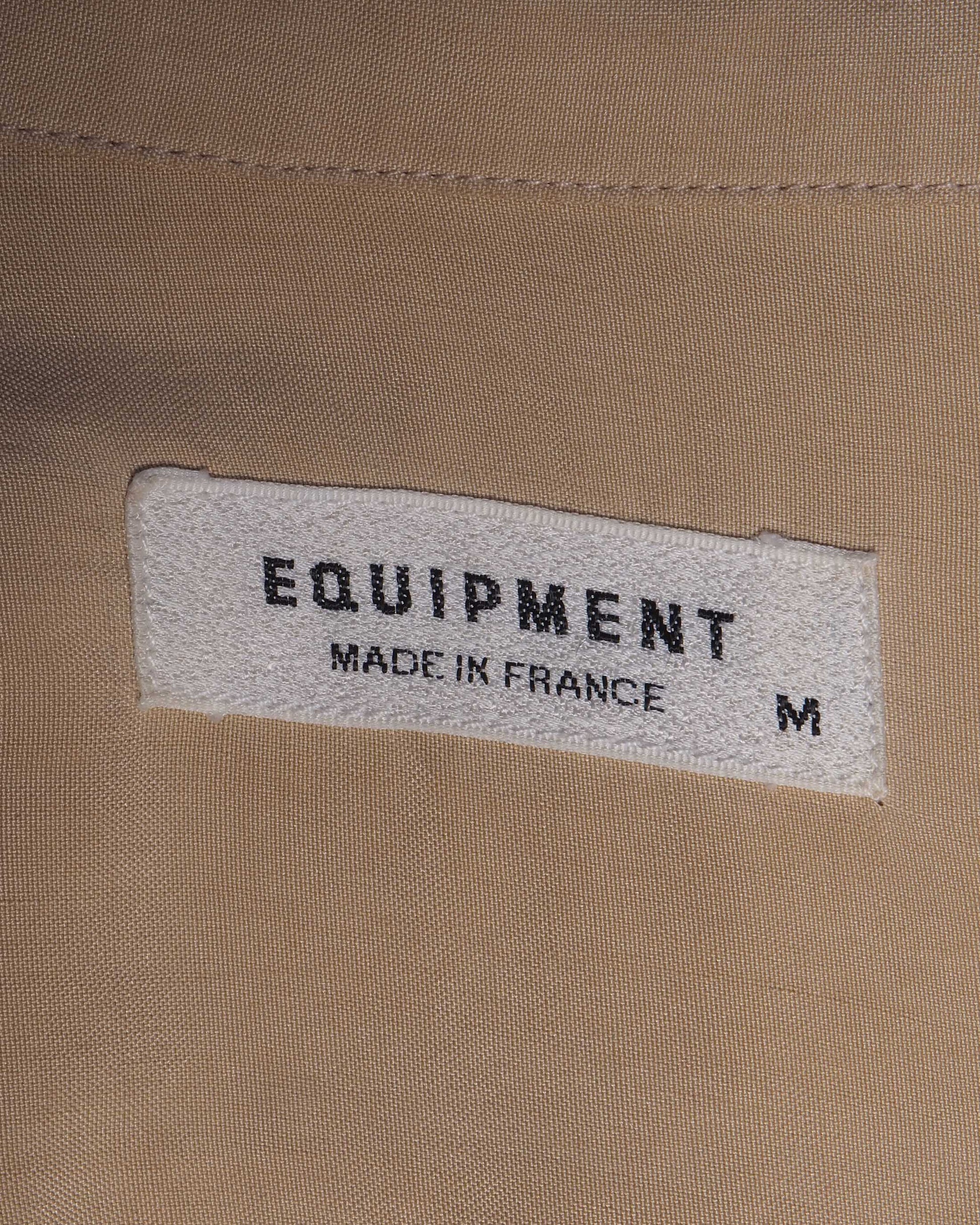 c.1980 Equipment Beige Silk Shirt