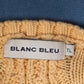 c.1980 Pull Blanc Bleu Jaune