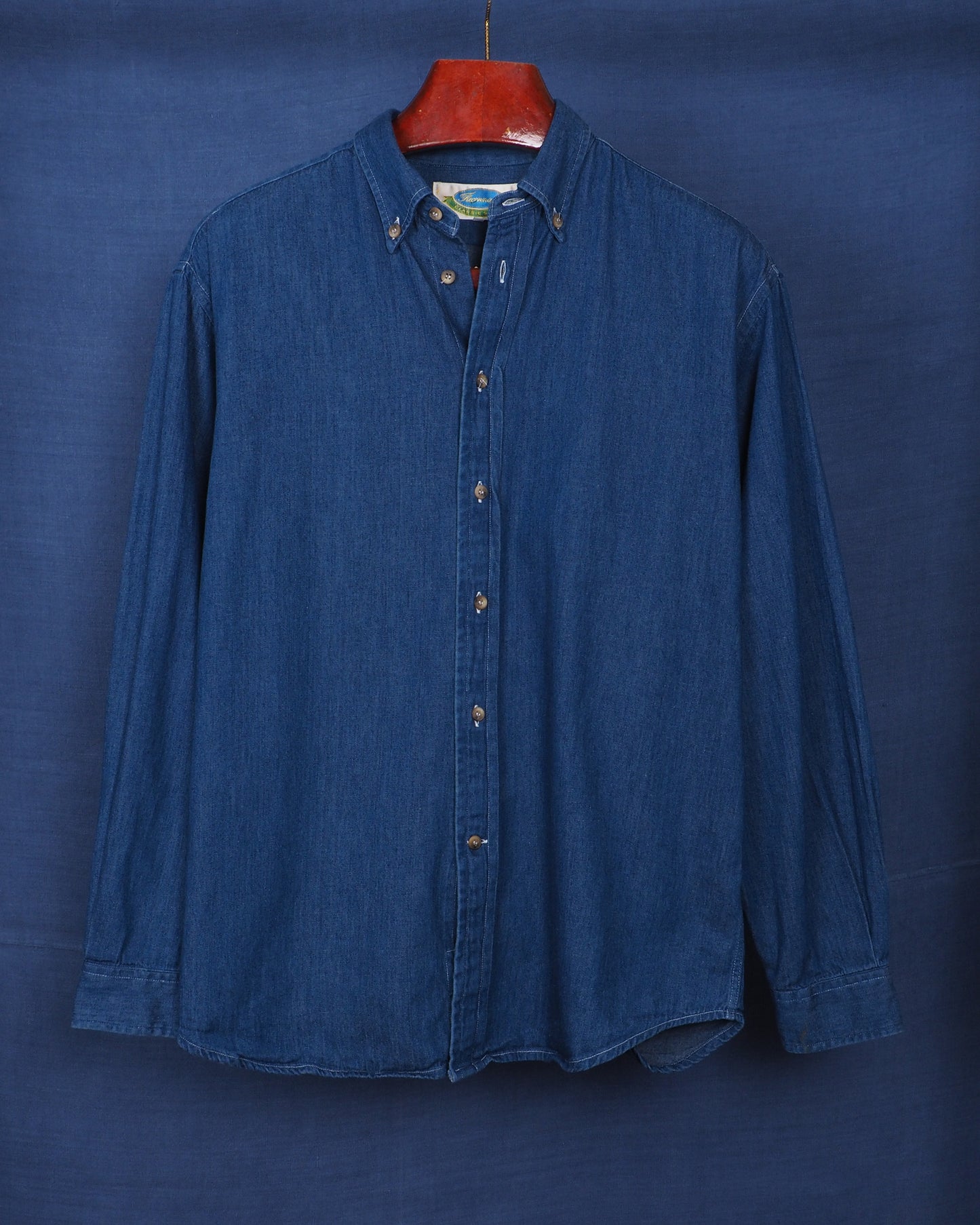 c.1990 Façonnable Denim Shirt - Size M