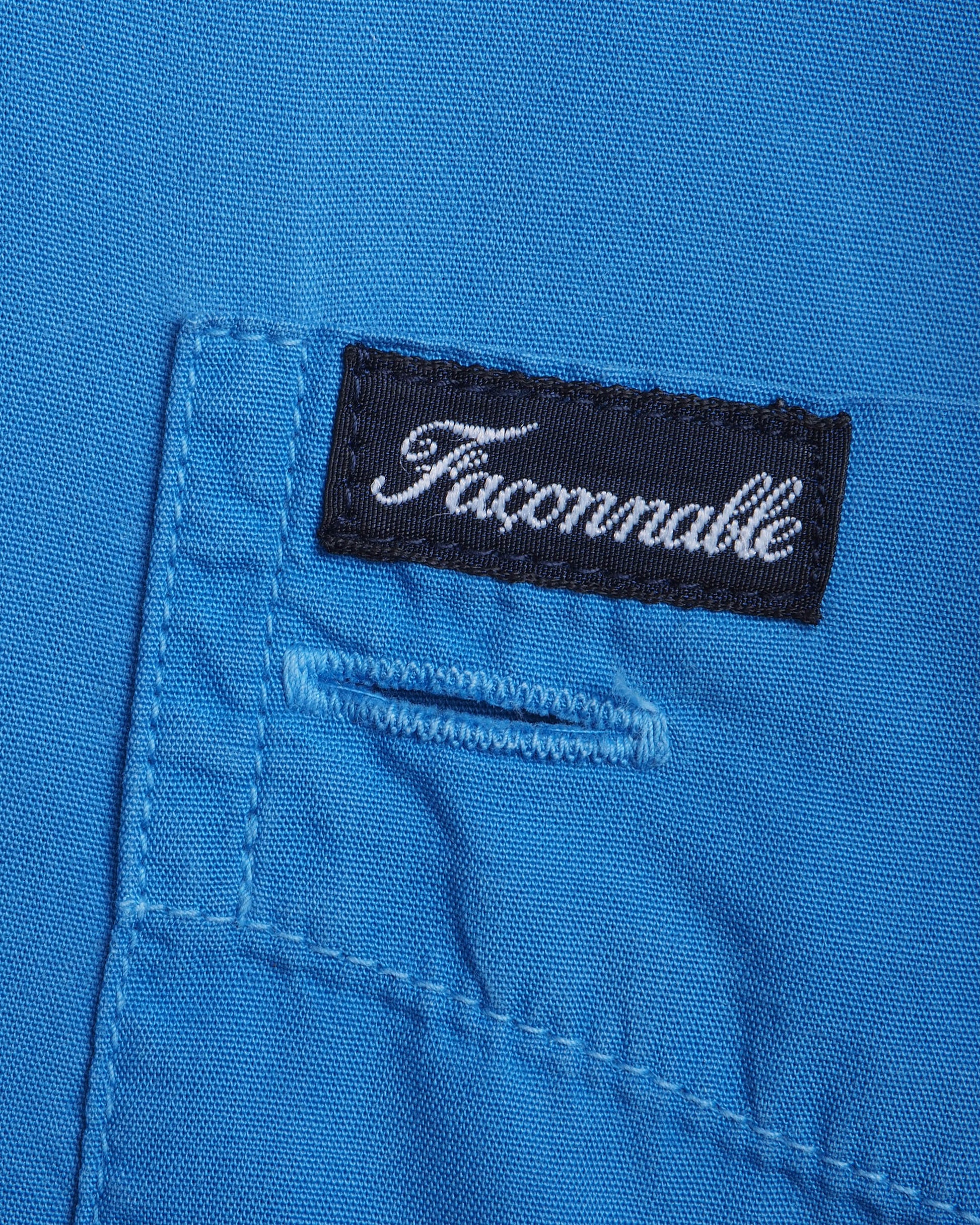 c.1990 Façonnable Blue Shirt - Size L