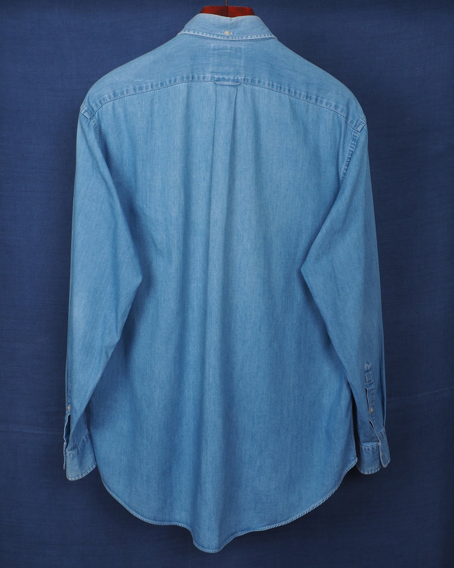 c.1990 Façonnable Chambray Shirt by Albert Goldberg- Size M