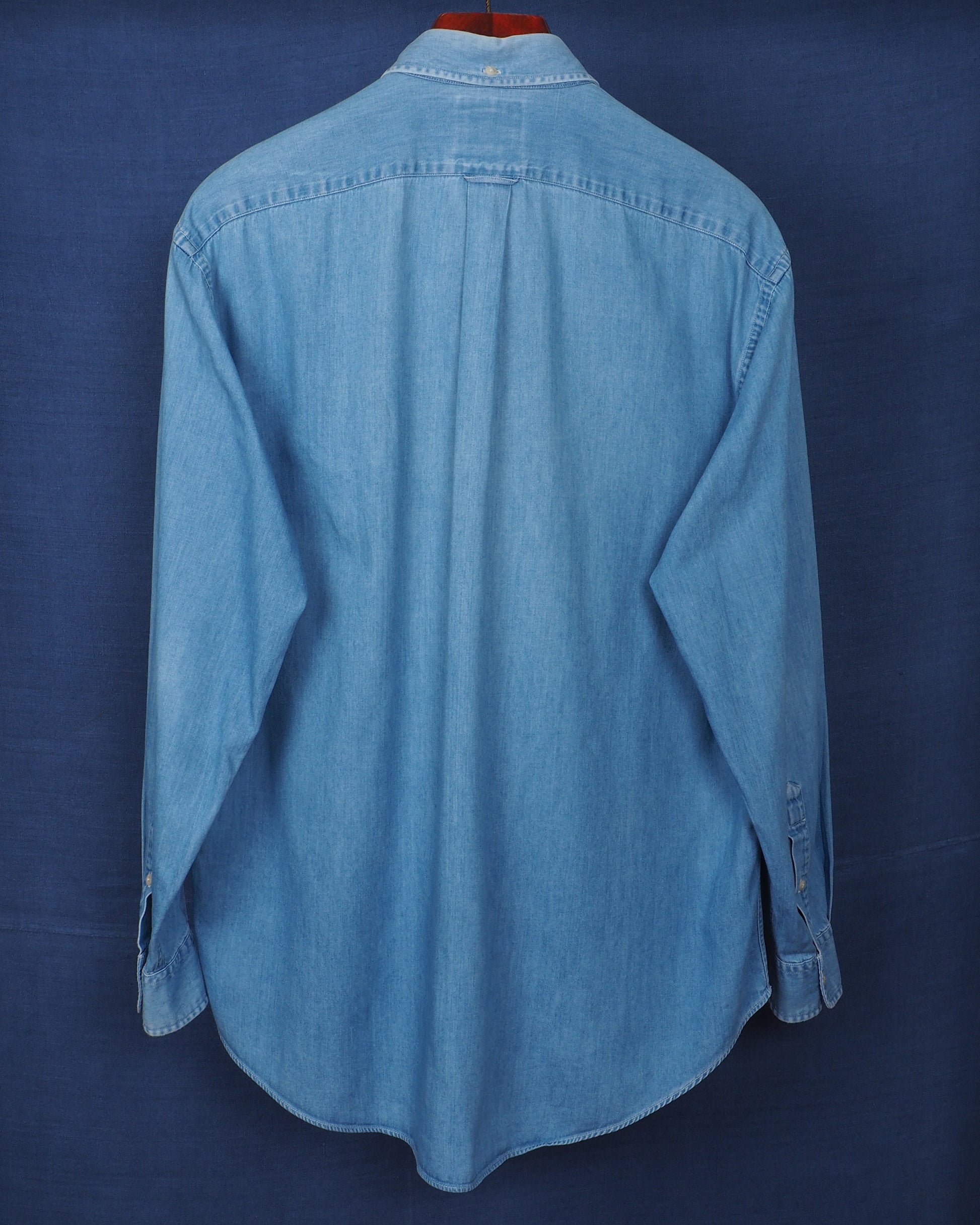 c.1990 Façonnable Chambray Shirt by Albert Goldberg- Size M