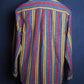 c.1990 Façonnable Linen Striped Shirt