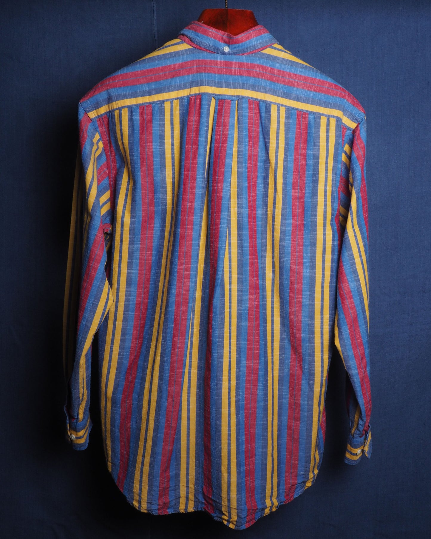 c.1990 Façonnable Linen Striped Shirt