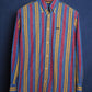 c.1990 Façonnable Linen Striped Shirt