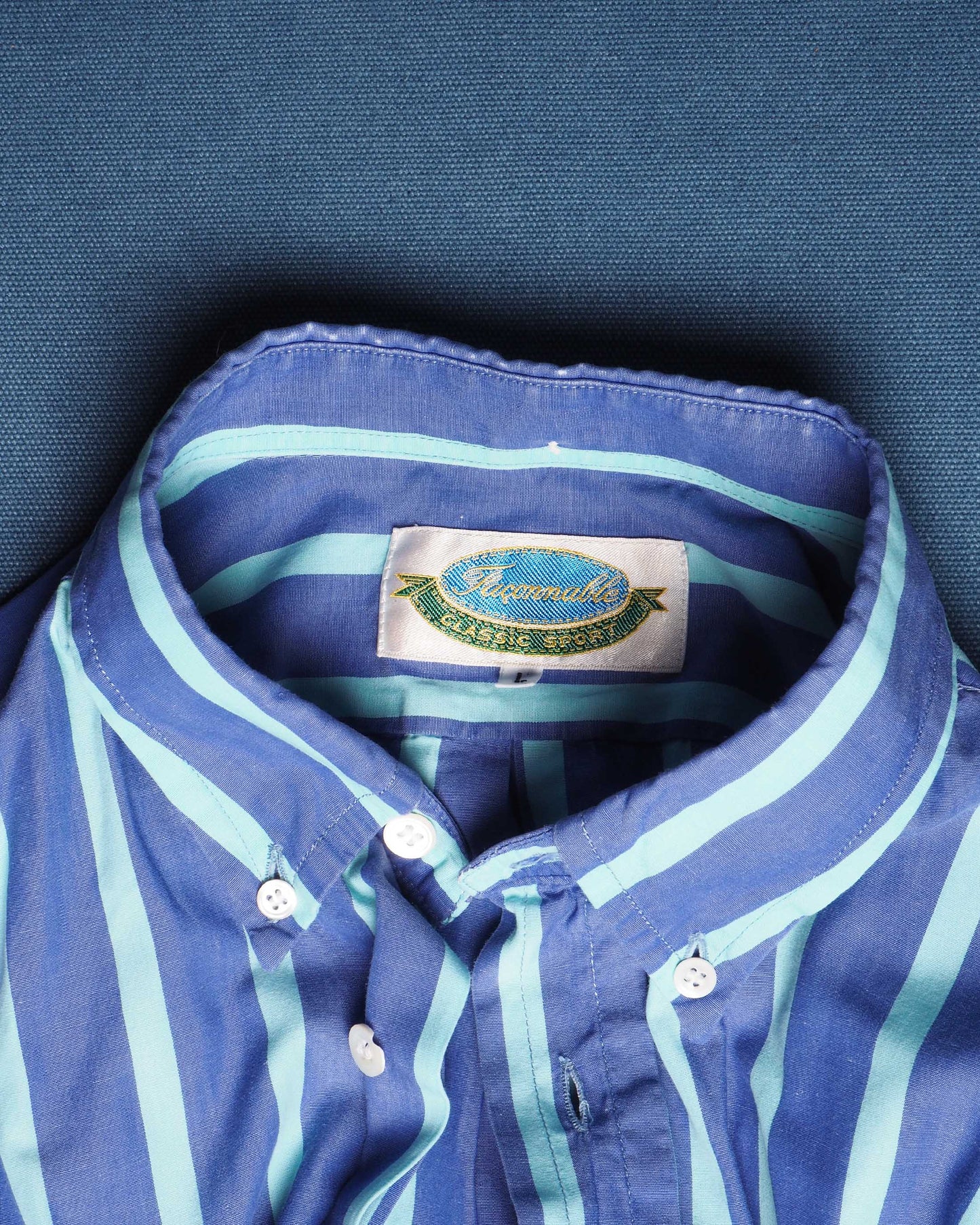 c.1980 Stripped Façonnable Sport Shirt