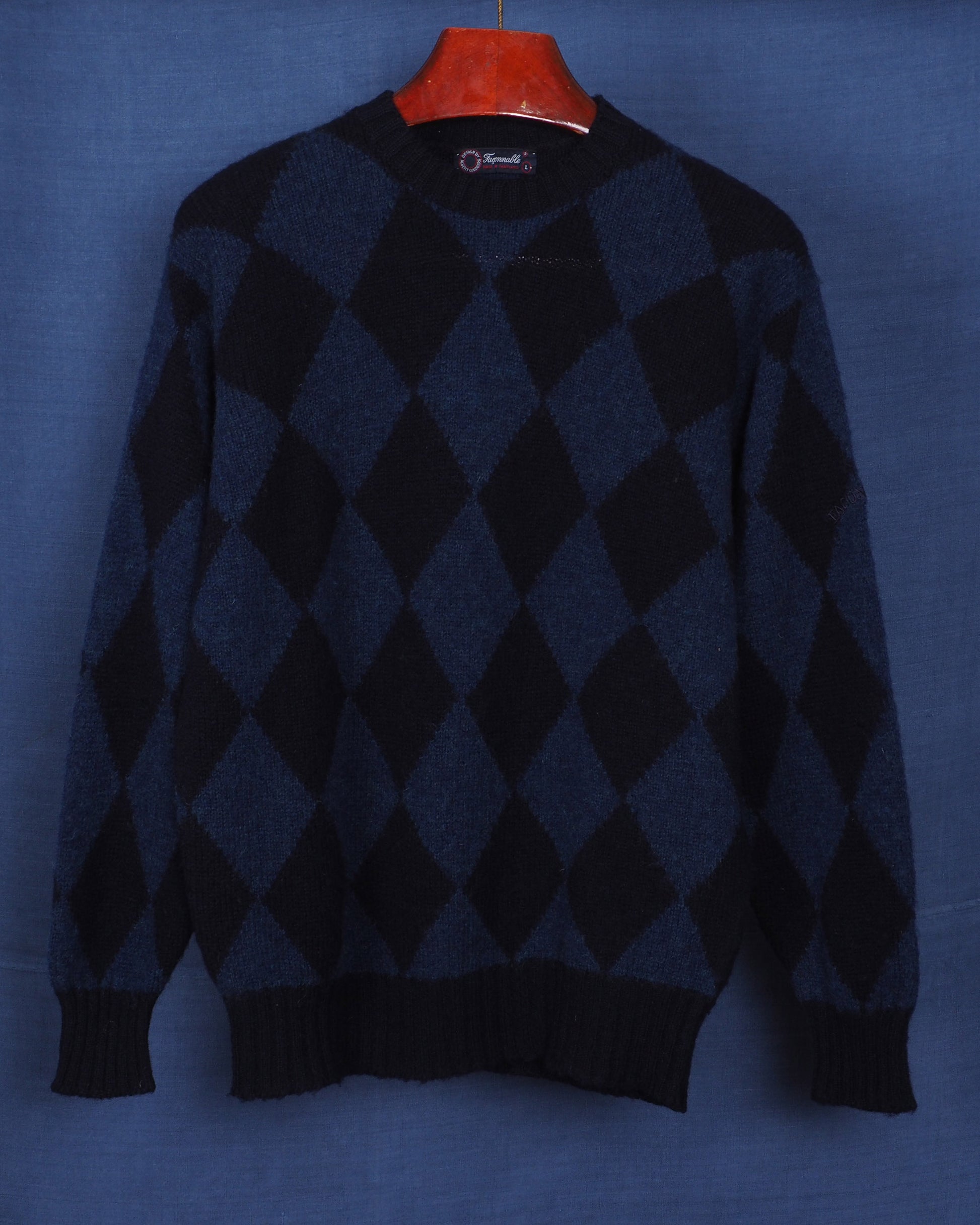 c.1980 Façonnable Wool Pullover by Albert Goldberg - Size L