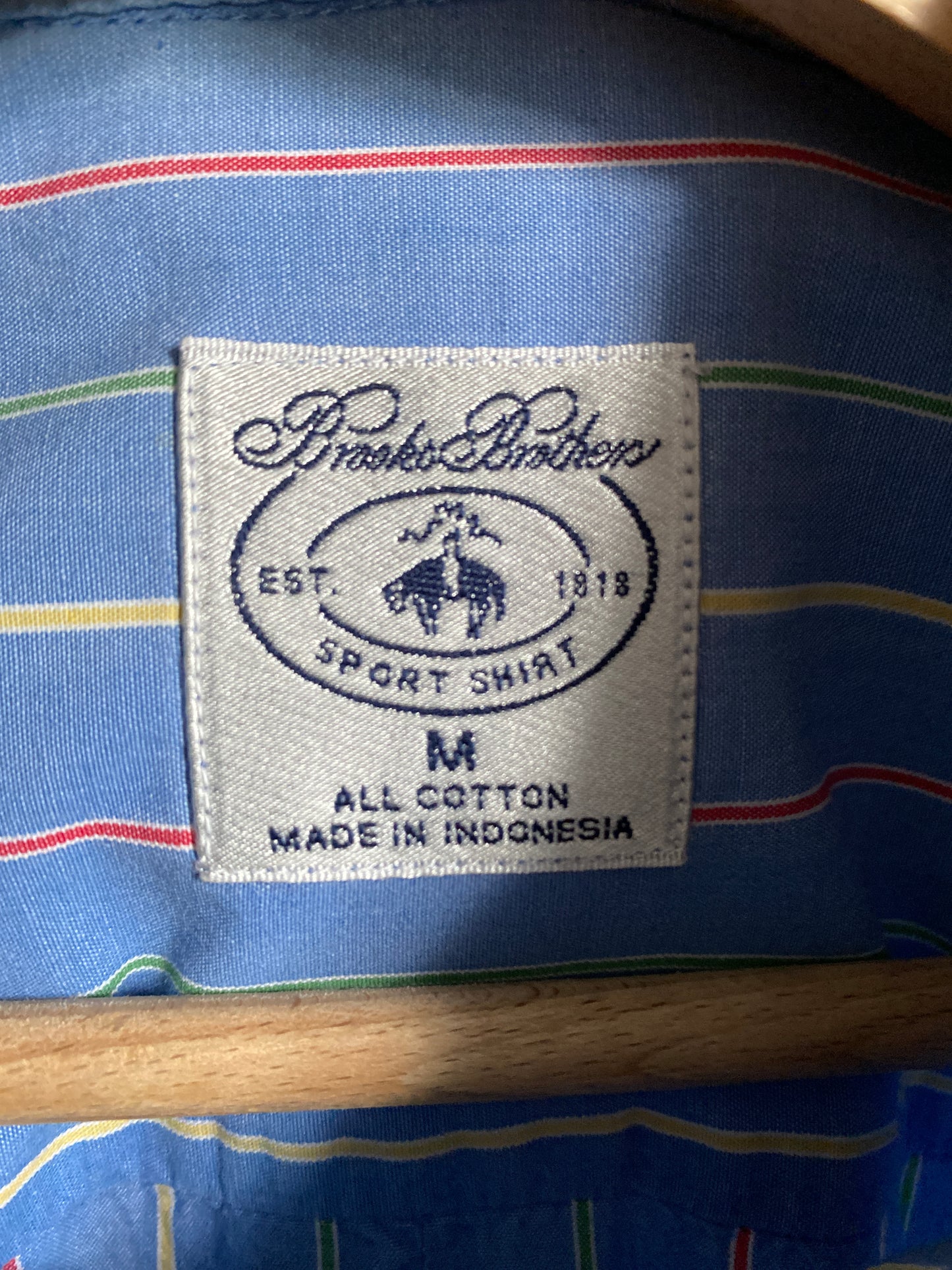 c.2000 Brooks Brothers striped shirt - Size M