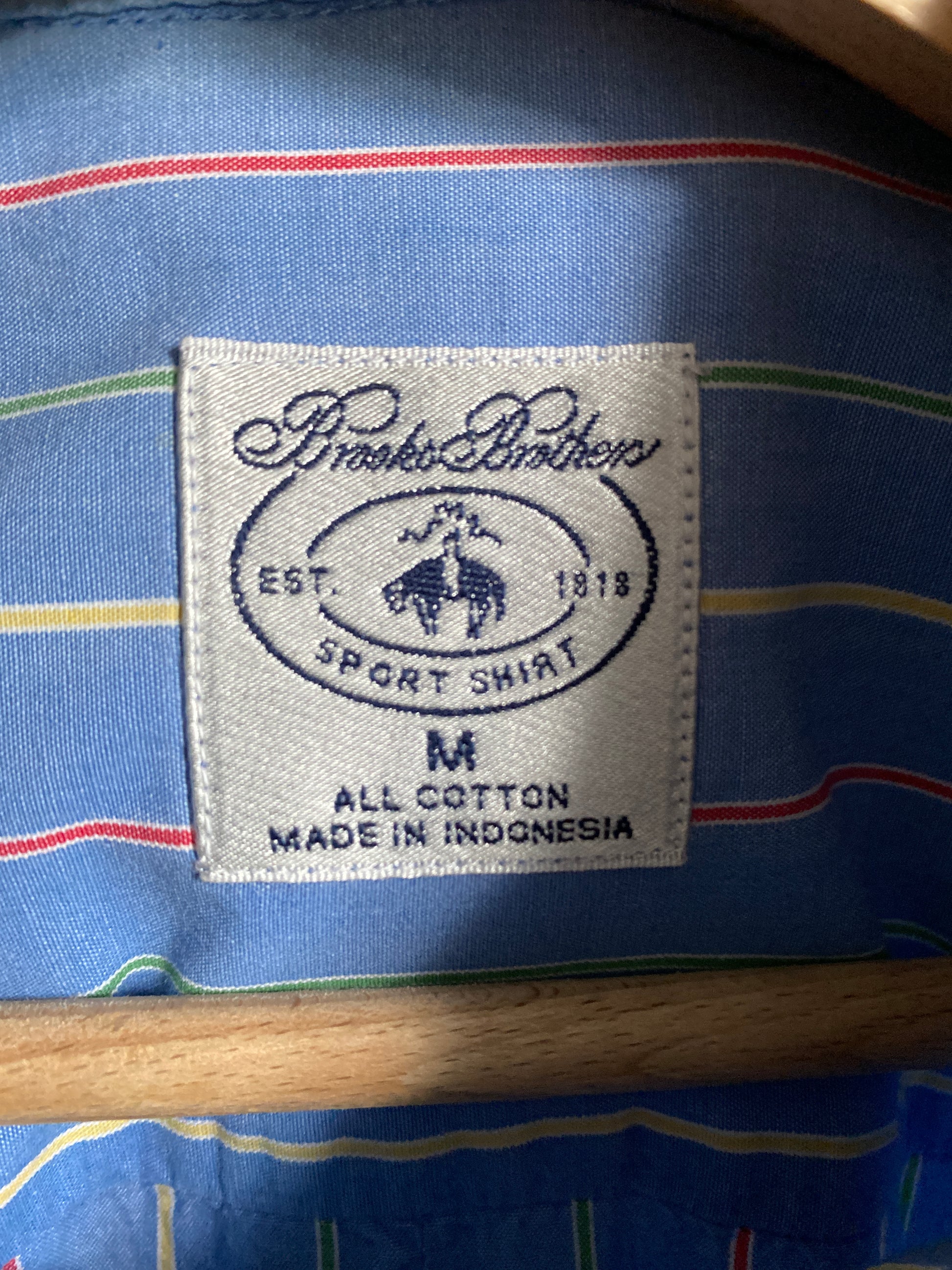 c.2000 Brooks Brothers striped shirt - Size M