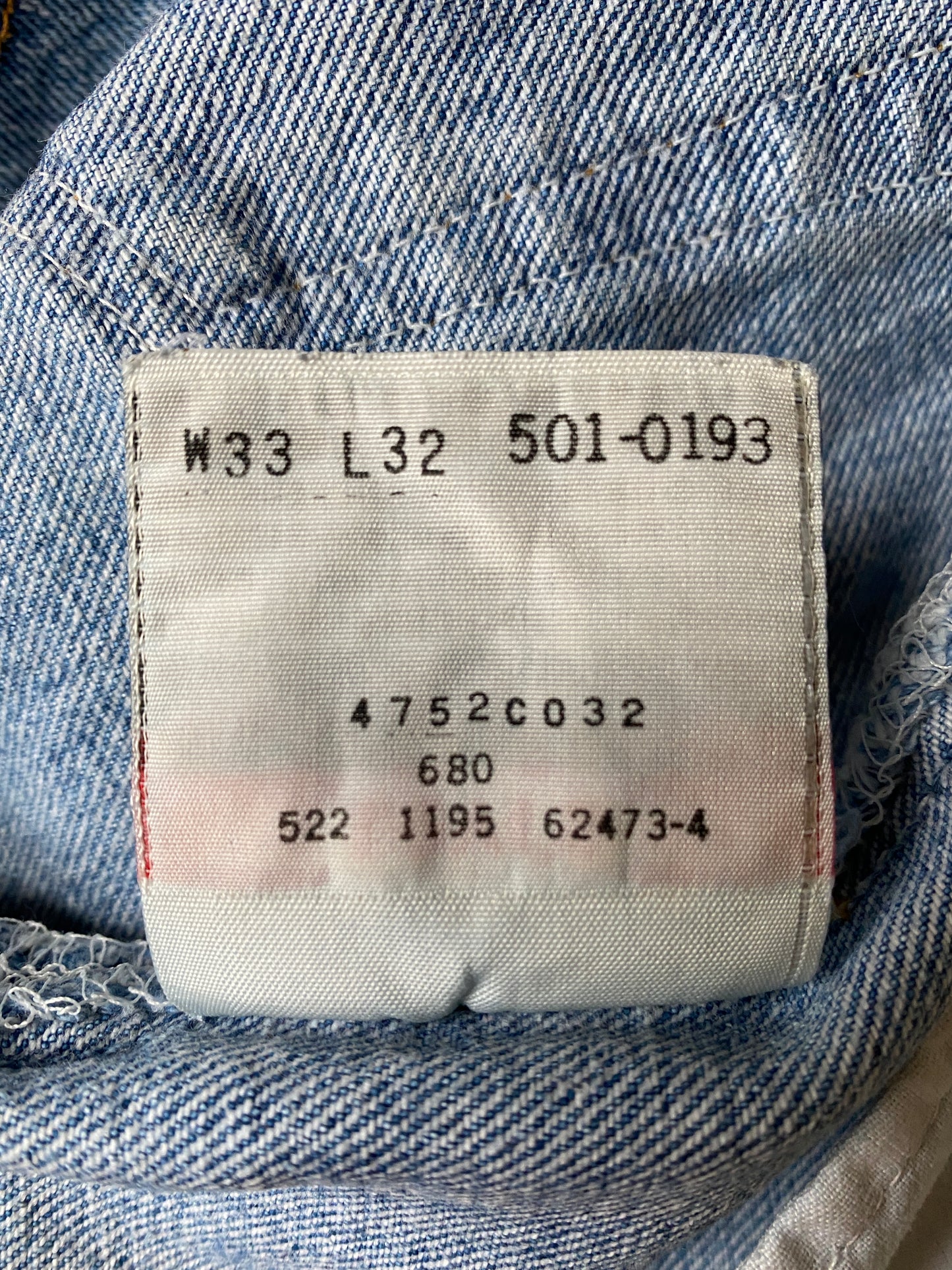 c.1990 Levi's 501 (33x32) - Made in U.S.A