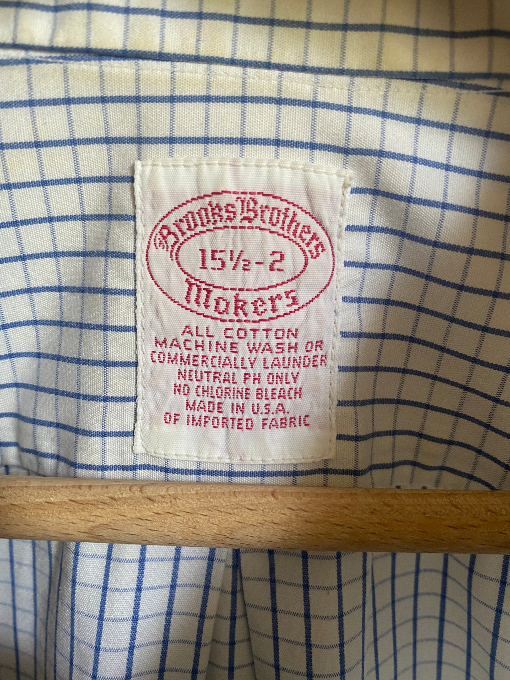 c.1990 Brooks Brothers striped 15 1/2 - 2 shirt