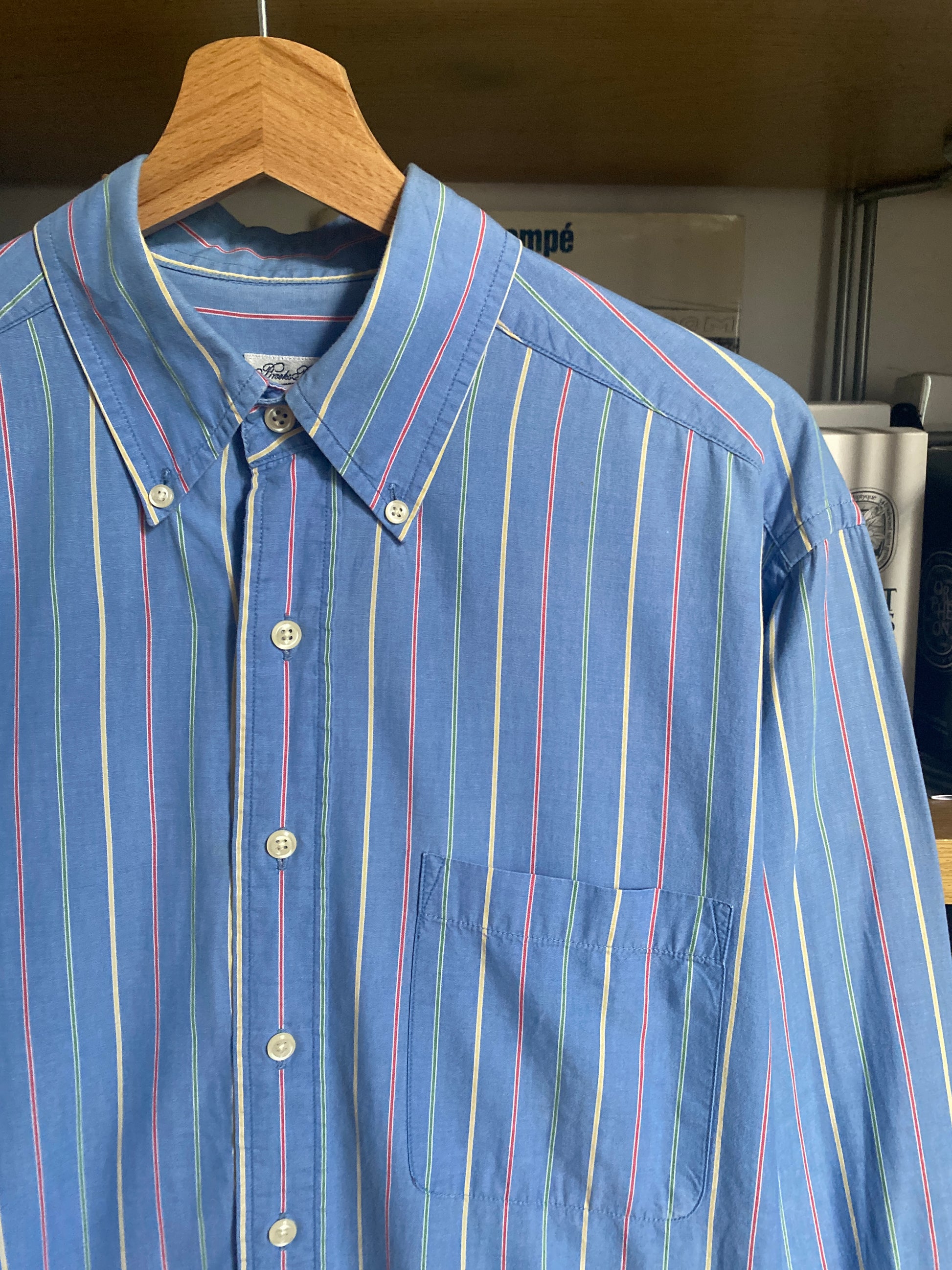 c.2000 Brooks Brothers striped shirt - Size M