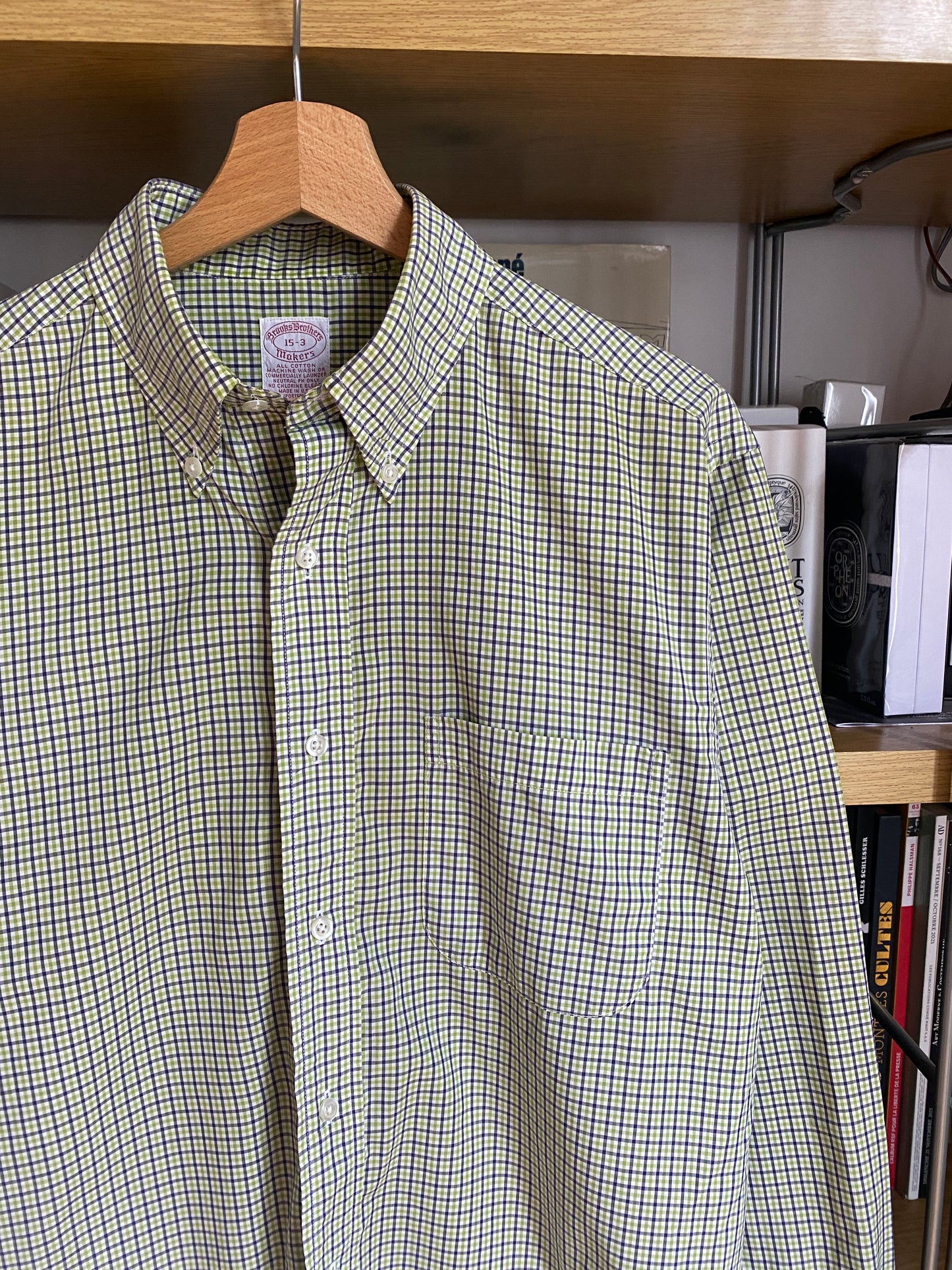 c.1990 Brooks Brothers plaid 15 - 3 shirt