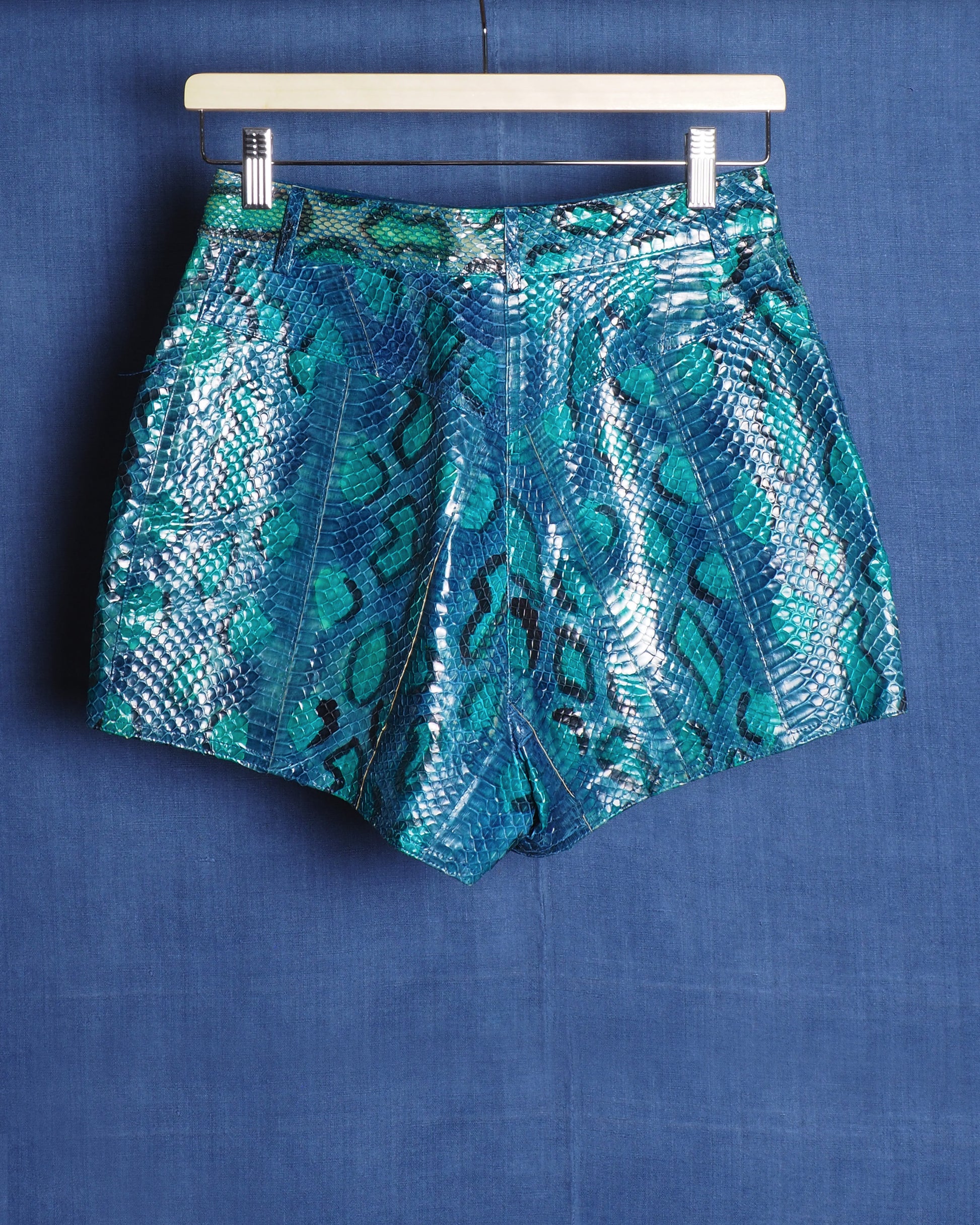 c.1980 Mario Valentino Python Short