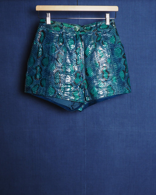 c.1980 Mario Valentino Python Short